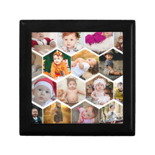 Hexagon Photo Collage Gift Box