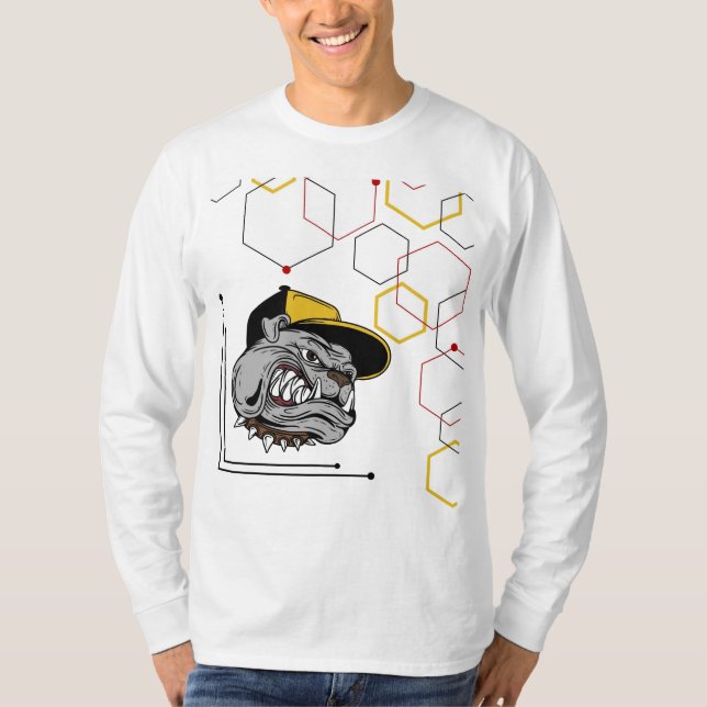 Hexagon-Pitti Basic long arm t-shirt (Front)