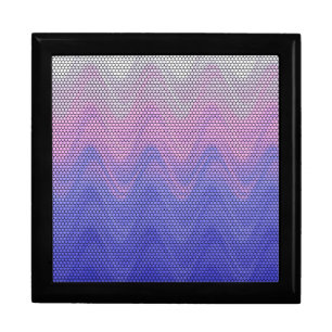 Hexagon Purple Pink Abstract Pattern Gift Box