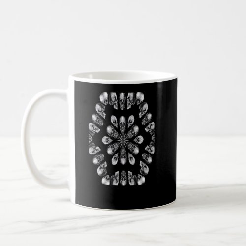 Hexagon Shaped Pattern Of Craniums  Coffee Mug