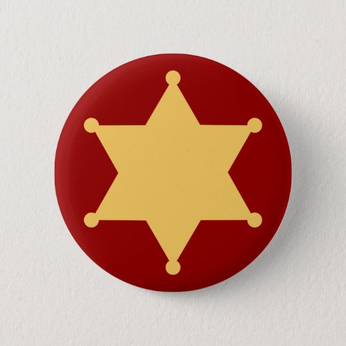hexagon sheriffstern hexagon sheriffs badge pinback button