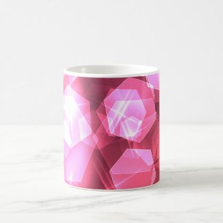 Hexagon shimmering Pinks Coffee Mug