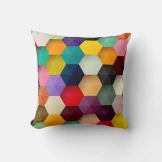 Hexagon throw pillow