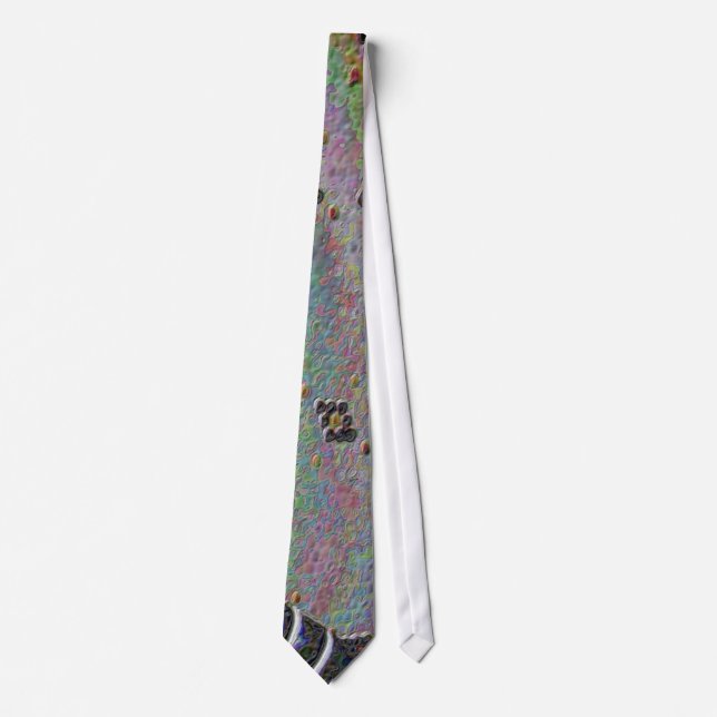 Hexagon Tiled Kitchen Floor Neck Tie (Front)