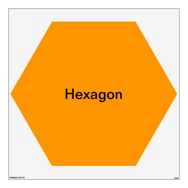 Hexagon Wall Decal (Front)