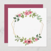 Hexagon with flowers and leaves (Front/Back)