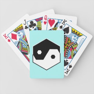 Hexagon Yin Yang playing cards