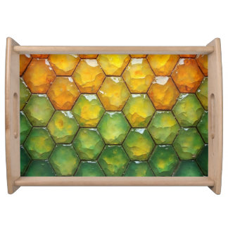 Hexagonal Gemstone Serving Tray