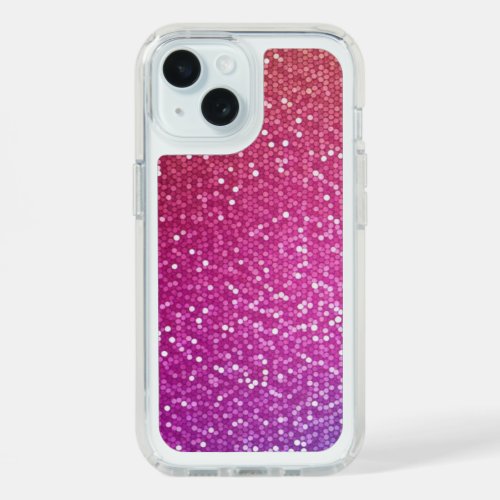 Hexagonal Glitter Rainbow Gradient iPhone 15 Case