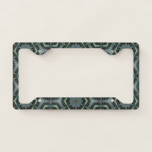 Hexagonal Pattern   License Plate Frame