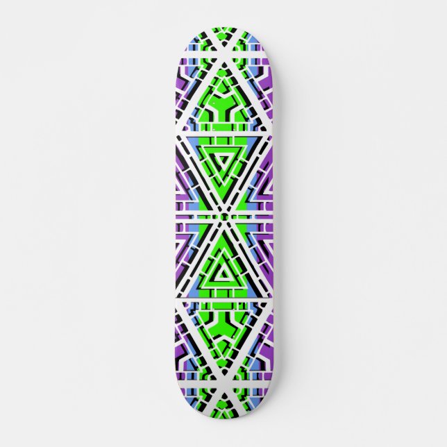Hexagonal Patterns: Skateboard Deck (Front)