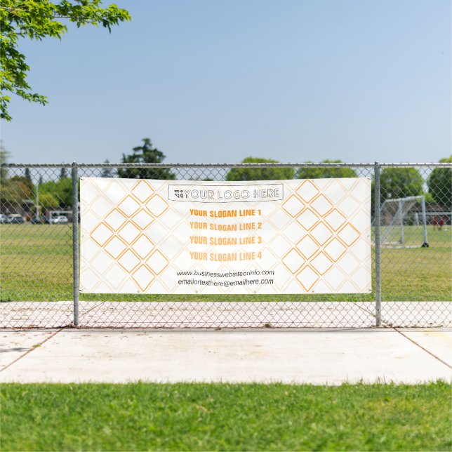 Hexagonal Triangle Business Exhibition Backdrop Banner (Insitu)