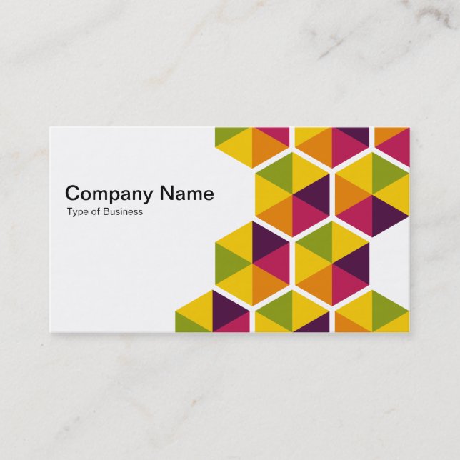 Hexagons 01 business card (Front)