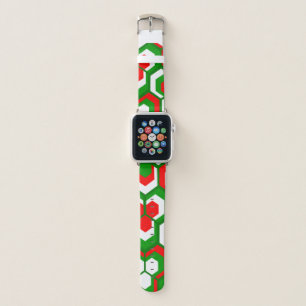 Hexagons Flowers Apple Watch Band