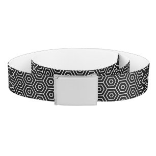 Hexagons texture geometric pattern belt