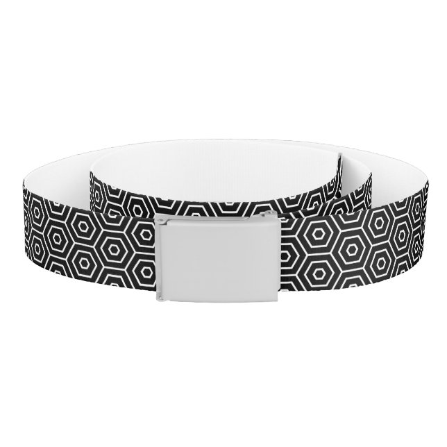 Hexagons texture geometric pattern belt (Coil)