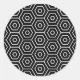 Hexagons texture geometric pattern classic round sticker | Zazzle