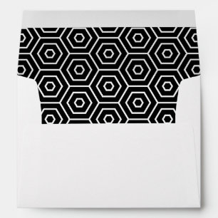Hexagons texture geometric pattern envelope