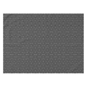 Hexagons texture geometric pattern tablecloth