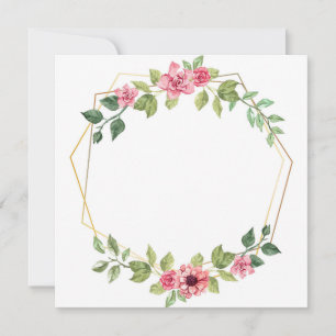 Hexagons with Flowers Announcement