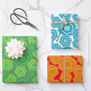 Hexagons Wrapping Paper Sheets