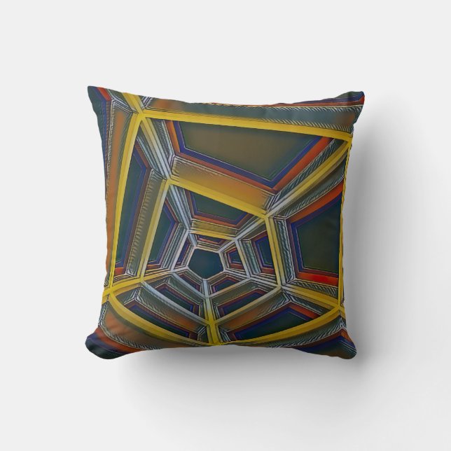 HexaPillow Throw Pillow (Front)