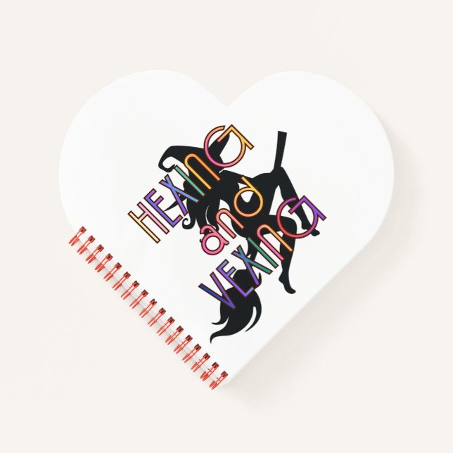 HEXING AND VEXING Witchcore Design Notebook (Front)