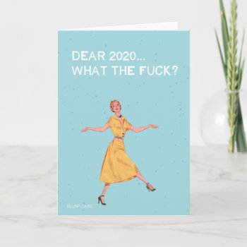 Hey  2020  What's Your Problem!? Card by bluntcard at Zazzle