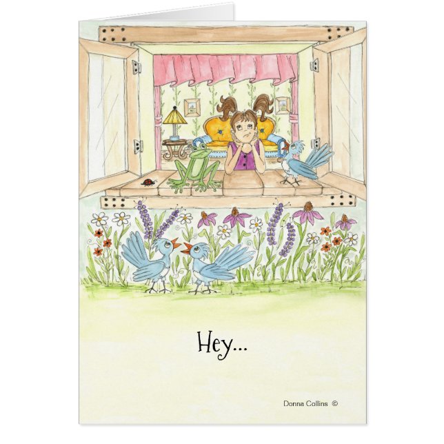 Hey, are you ever going to write? (Front)