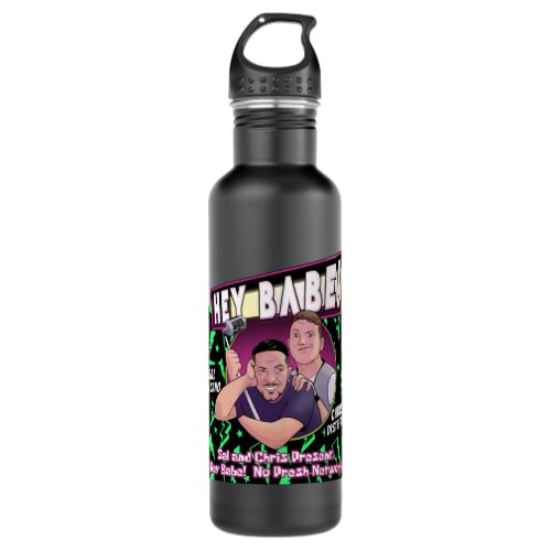 HEY BABE PODCAST STAINLESS STEEL WATER BOTTLE
