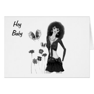 HEY BABY HAPPY 1st ANNIVERSARY Card
