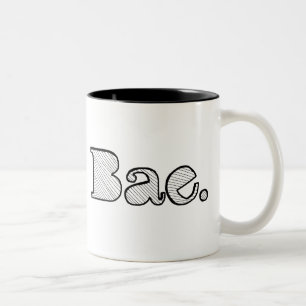 Hey Bae. girlfriend boyfriend slang Two-Tone Coffee Mug