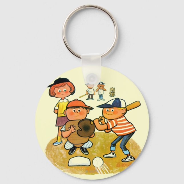 Hey Batter! Keychain (Front)