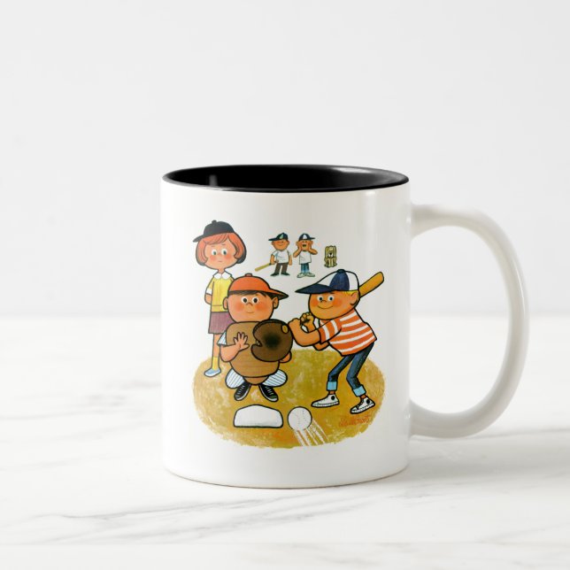 Hey Batter! Two-Tone Coffee Mug (Right)
