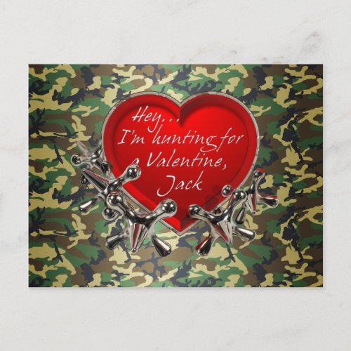 Hey...Be My Valentine, Jack! Holiday Postcard