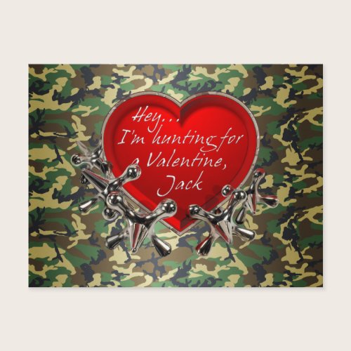 Hey...Be My Valentine, Jack! Holiday Postcard