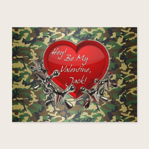 Hey...Be My Valentine, Jack! Holiday Postcard