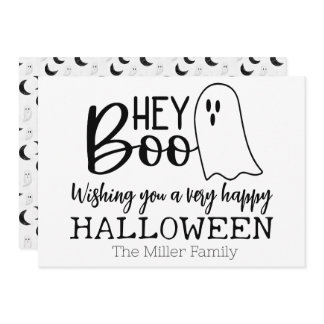 Hey Boo – A Ghostly Greeting Holiday Card
