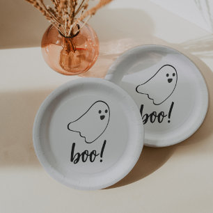 Hey Boo Birthday Paper Plates