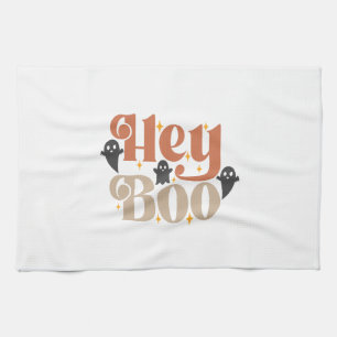Hey Boo Boho Halloween Hey Boo Ghost Kitchen Towel