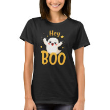 Hey Boo Cute Halloween Ghost Design