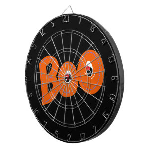 Hey Boo Did I Scare You Too Typography Drawing Art Dart Board