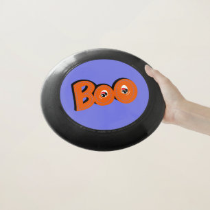 Hey Boo Did I Scare You Typography Drawing Art Wham-O Frisbee