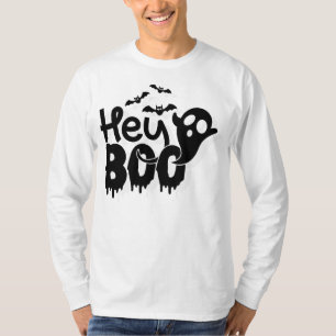 Hey Boo Funny Halloween T-Shirt