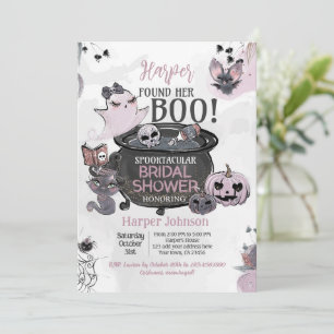 Hey Boo Halloween Bridal Shower Invitation