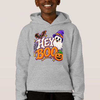 HEY BOO Halloween Family Matching Hoodie