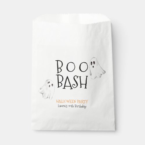 Hey Boo Halloween Ghost Party Favor Bag