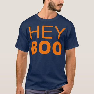 Hey Boo Happy Halloween Graphic Trick or Treat Hol T-Shirt