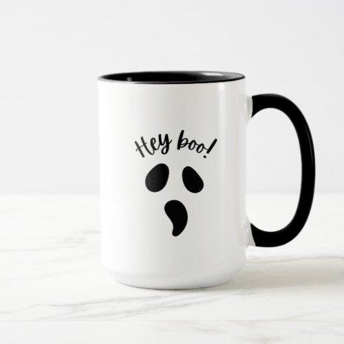 Hey Boo Hey Who Funny Ghost Halloween  Mug