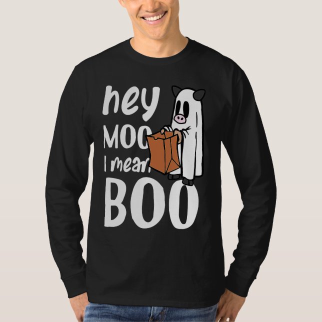 Hey Boo Kids Halloween Boo Crew Trick Or Treat Fut T-Shirt (Front)